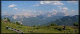 Geniales Panorama auf dem Weg zur Maurerberghütte: Andi drückt dies überdeutlich aus :-)