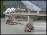 Auswirkungen des Hochwassers bei Landeck