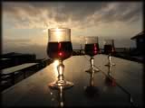 Vino Rosso zum entspannten Tagesausklang am Rifugio Graffer