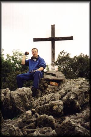 Geschafft - der nicht immer leichte Steig zum Monte Baone ist gemeistert und ich freue mich riesig über diesen Erfolg