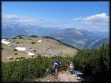 Blick zurück auf den bisher zurückgelegten Weg am Monte Altissimo 