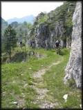 Das letzte Stück gen Cima Tignalga führt über diesen recht gut fahrbaren Trail, bergab wird's dann bedeutend schwieriger ...
