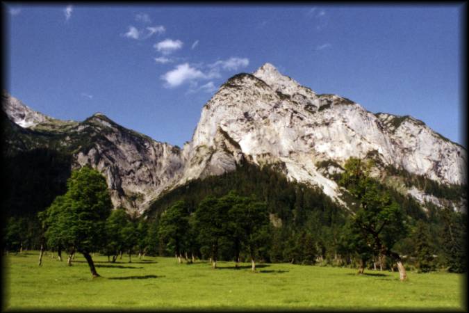 Fast unberührte Natur im Karwendelpark: Kurz vorm Abzweig zum Plumssattel gab es dieses herrliche Panorama zu bewundern