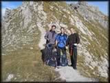 Andi, Martin und ich kurz vorm Ende des Hindelanger Klettersteigs