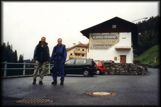 Start im Regen von Trafoi zum Rif. Borletti - bald sollte es dunkel werden ...